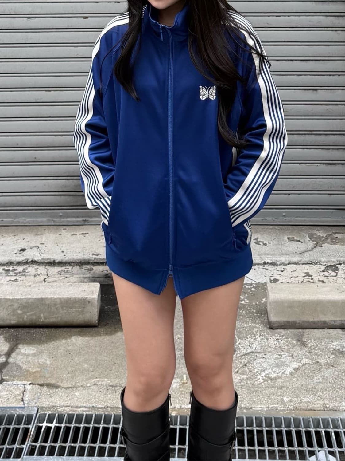 니들스 x LHP 폴리트랙자킷 로얄블루L 상품이미지1