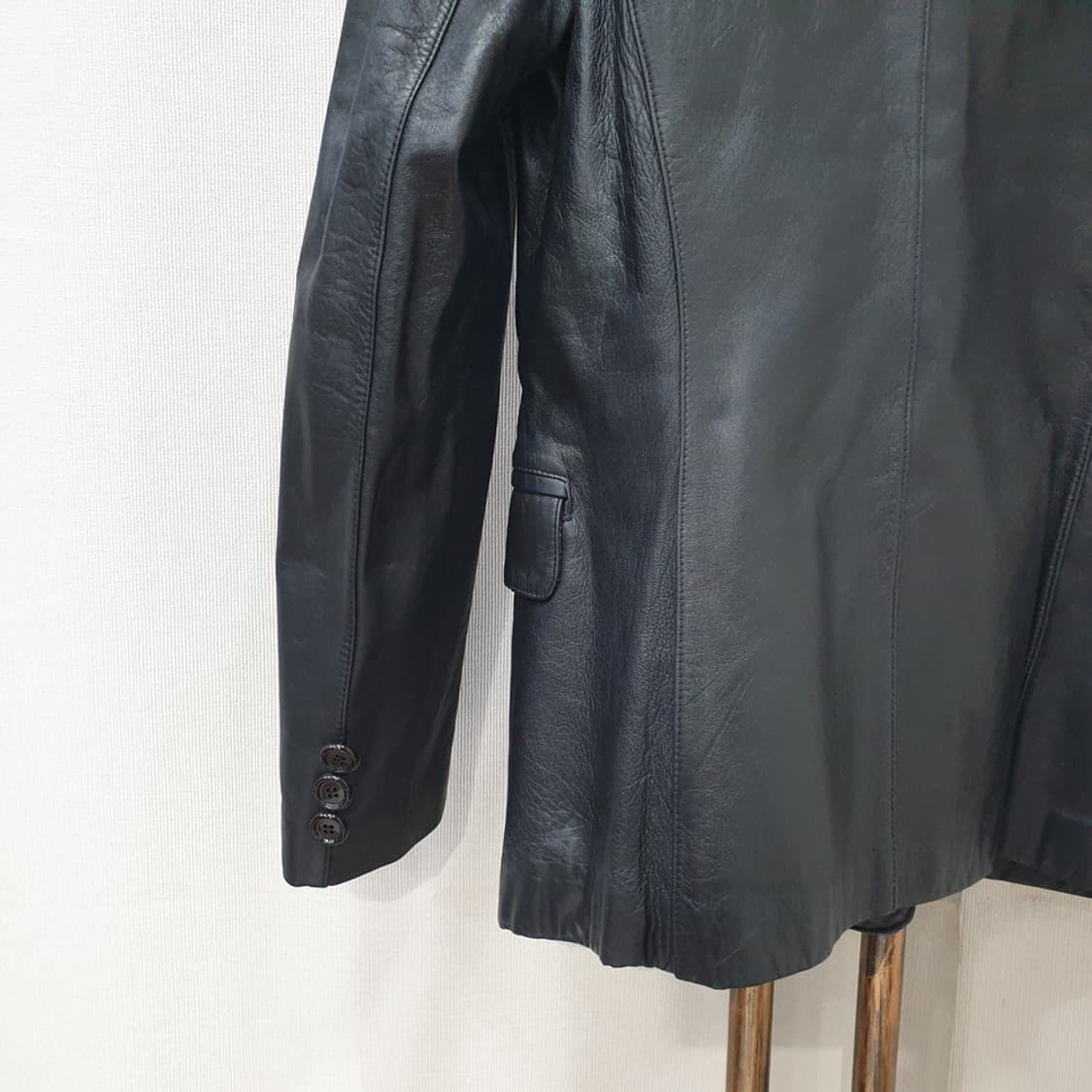 S.Y.FAX 블랙 양가죽 가죽 자켓 66 상품이미지5