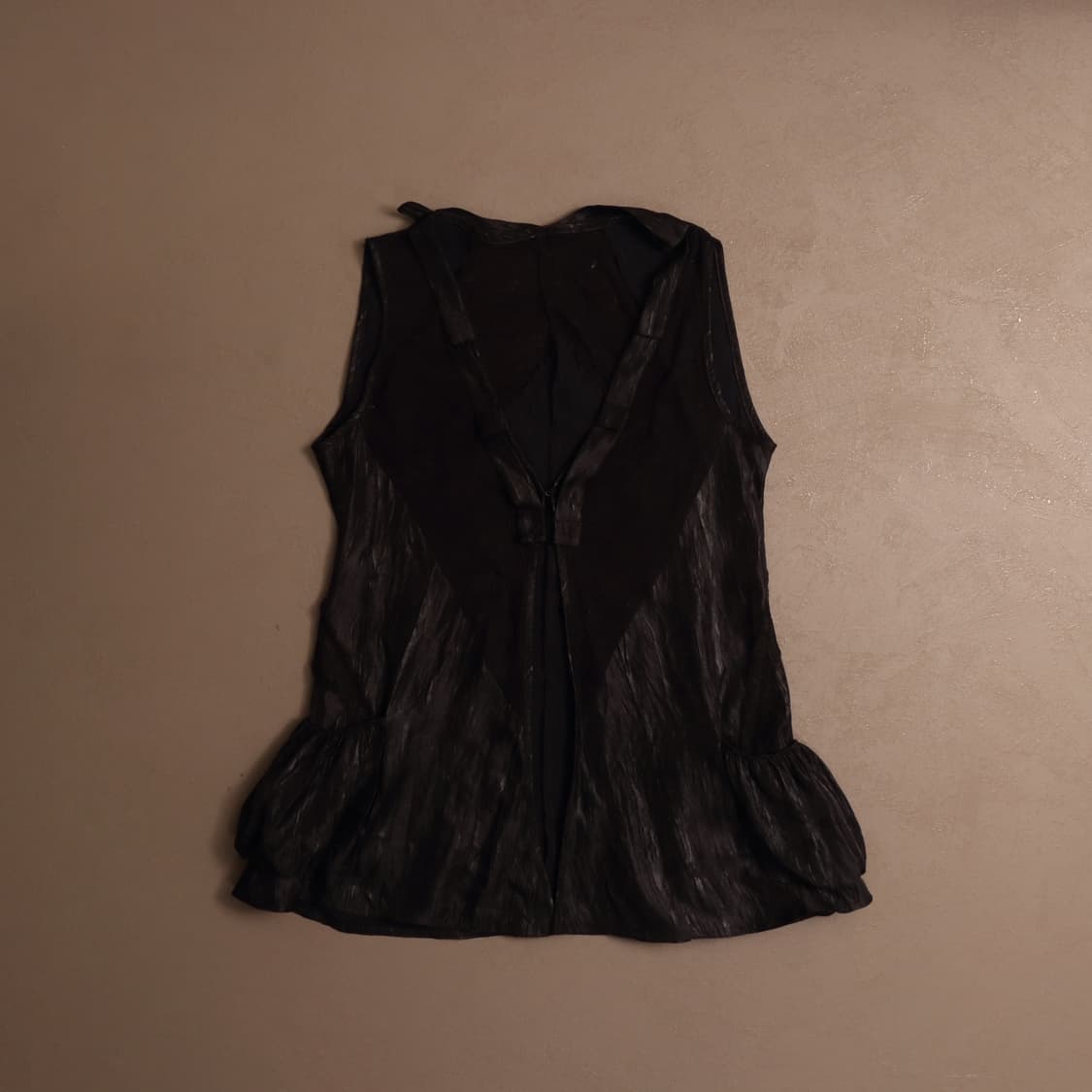 일본빈티지 그런지 그물 코팅 카고 조끼 원피스 A690 상품이미지1
