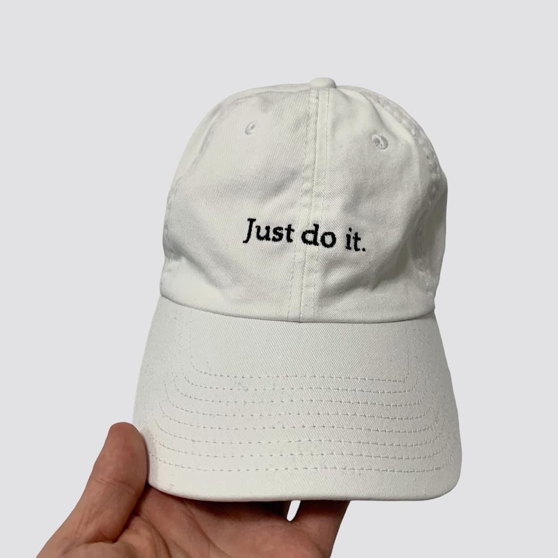 나이키 화이트 저스트두잇 볼캡 모자 상품이미지2