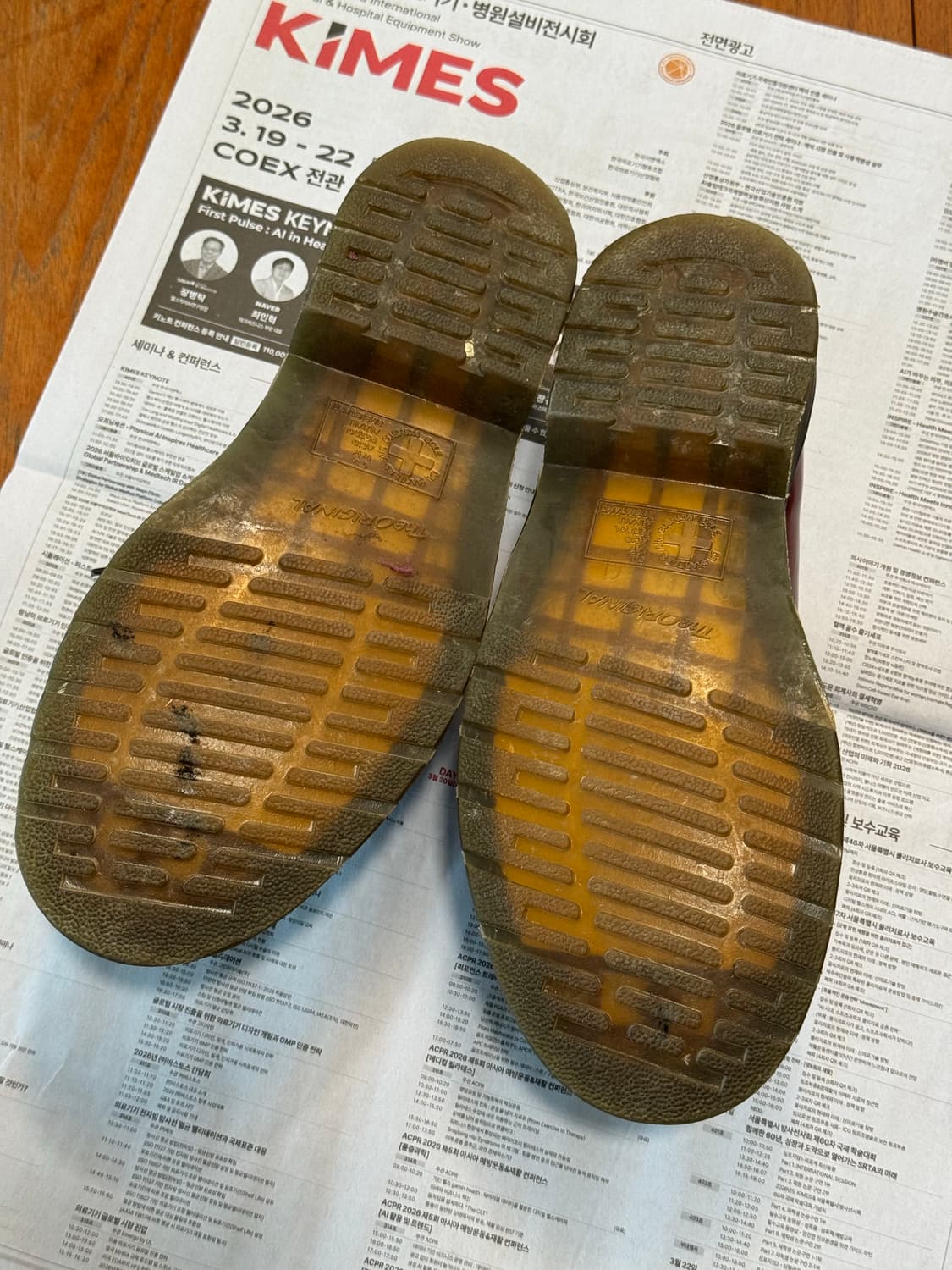 (250)닥터마틴 1461 체리 레드 3홀 새상품급 상품이미지4