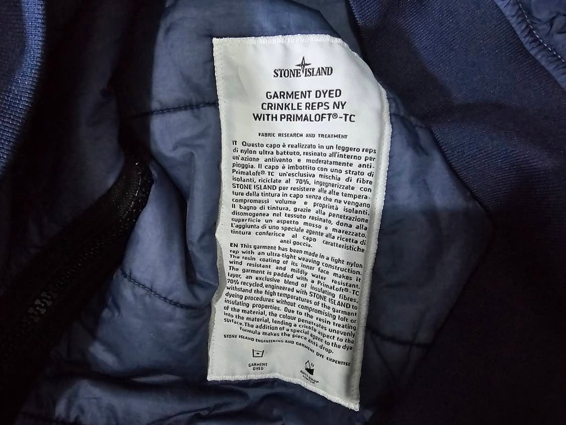 [정품/S급] 스톤아일랜드 크링클랩스 가먼트 다이트 TC 패딩자켓 95/ 상품이미지5