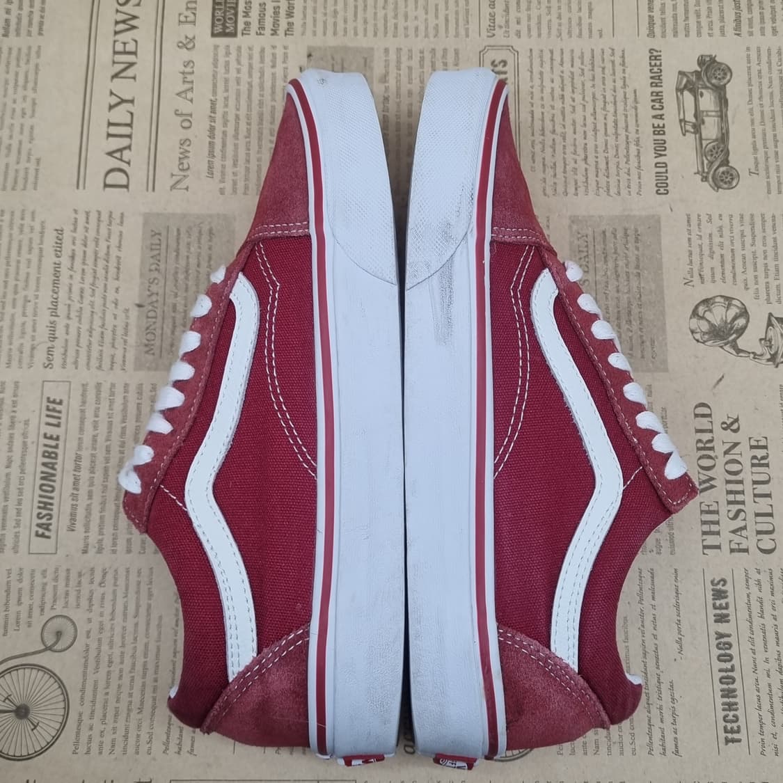 반스 올드스쿨 레드 스니커즈 250 상품이미지5