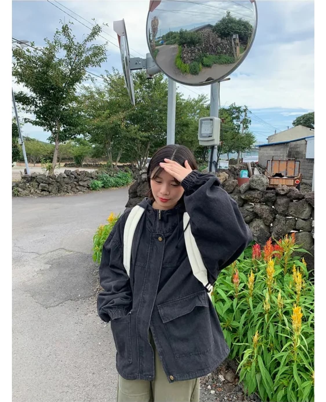 바온 카호 후드 데님 자켓 흑청 상품이미지2