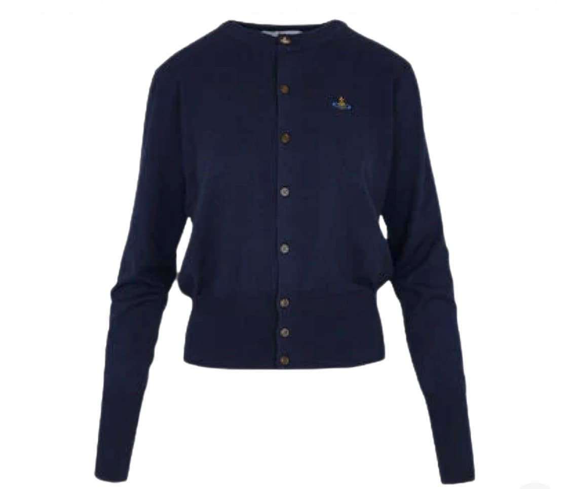 [S] 비비안 웨스트우드 르세라핌 홍은채 착용 베아 가디건 네이비 상품이미지4