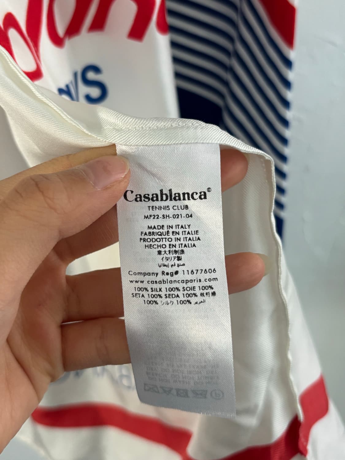 Casablanca 카사블랑카 에어웨이즈 실크 셔츠  상품이미지9