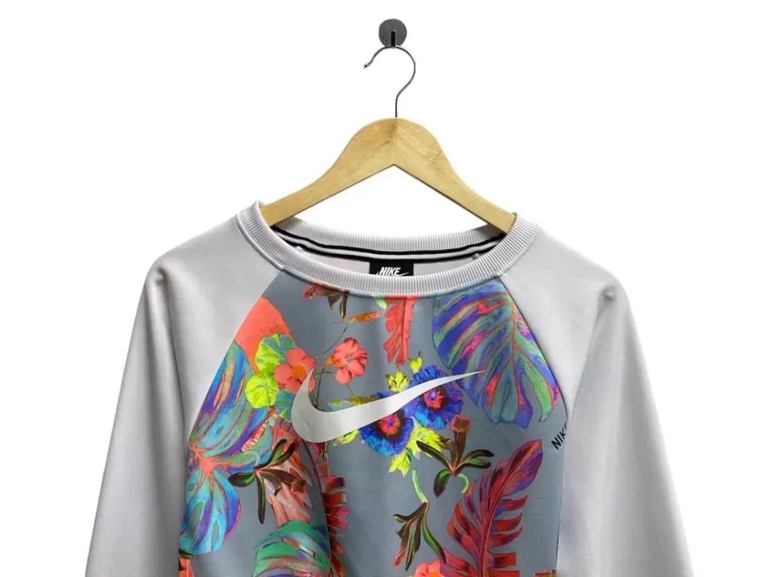 나이키 플로랄 크롭 스웻 맨투맨 XS 상품이미지2