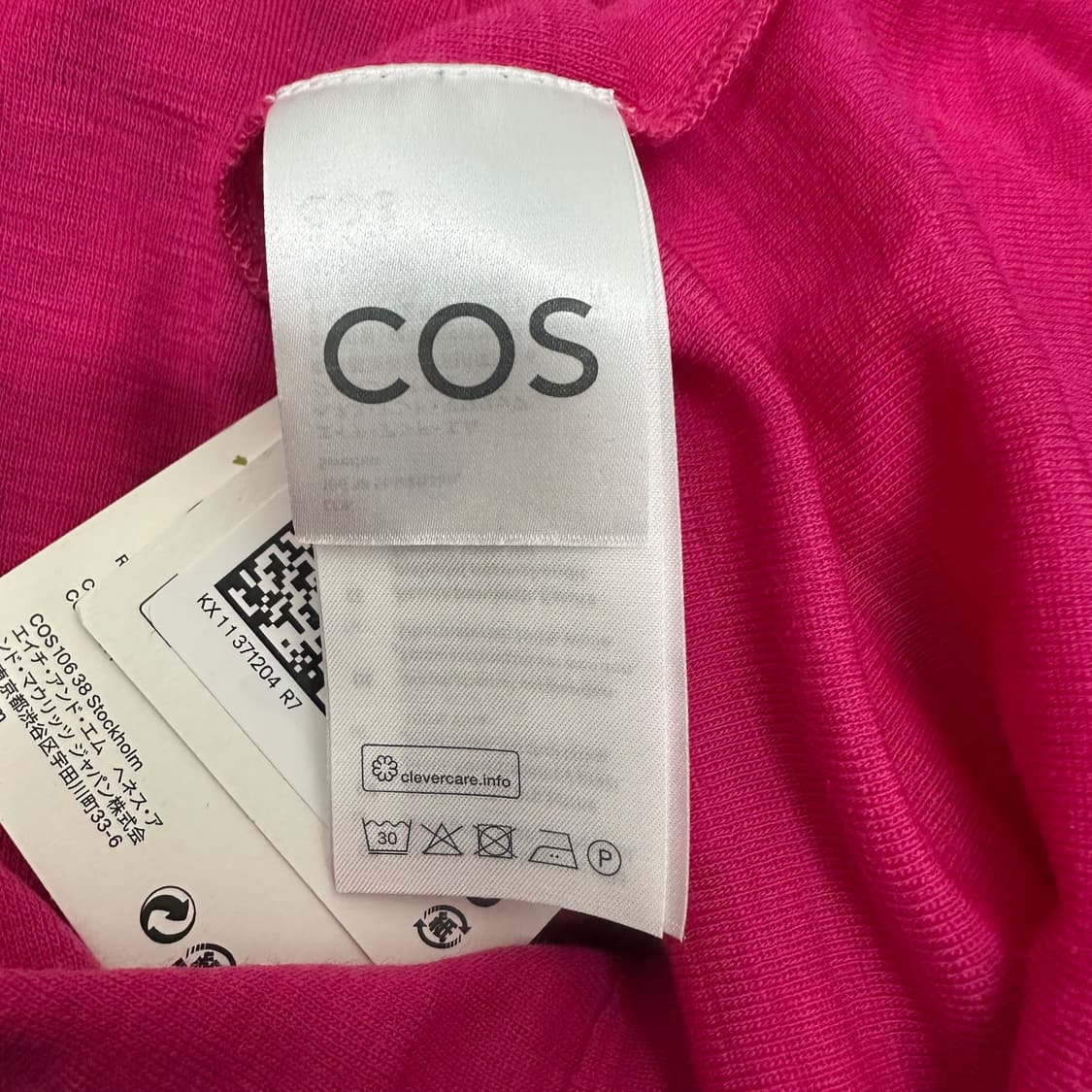 [새상품] COS 코스 여성 긴팔티셔츠 핑크 S 상품이미지9