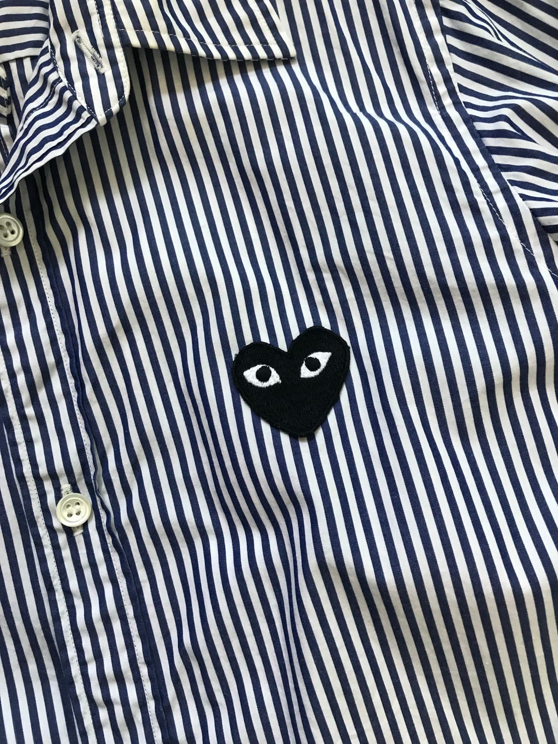 꼼데가르송 블랙 와펜 스트라이프 셔츠 상품이미지7