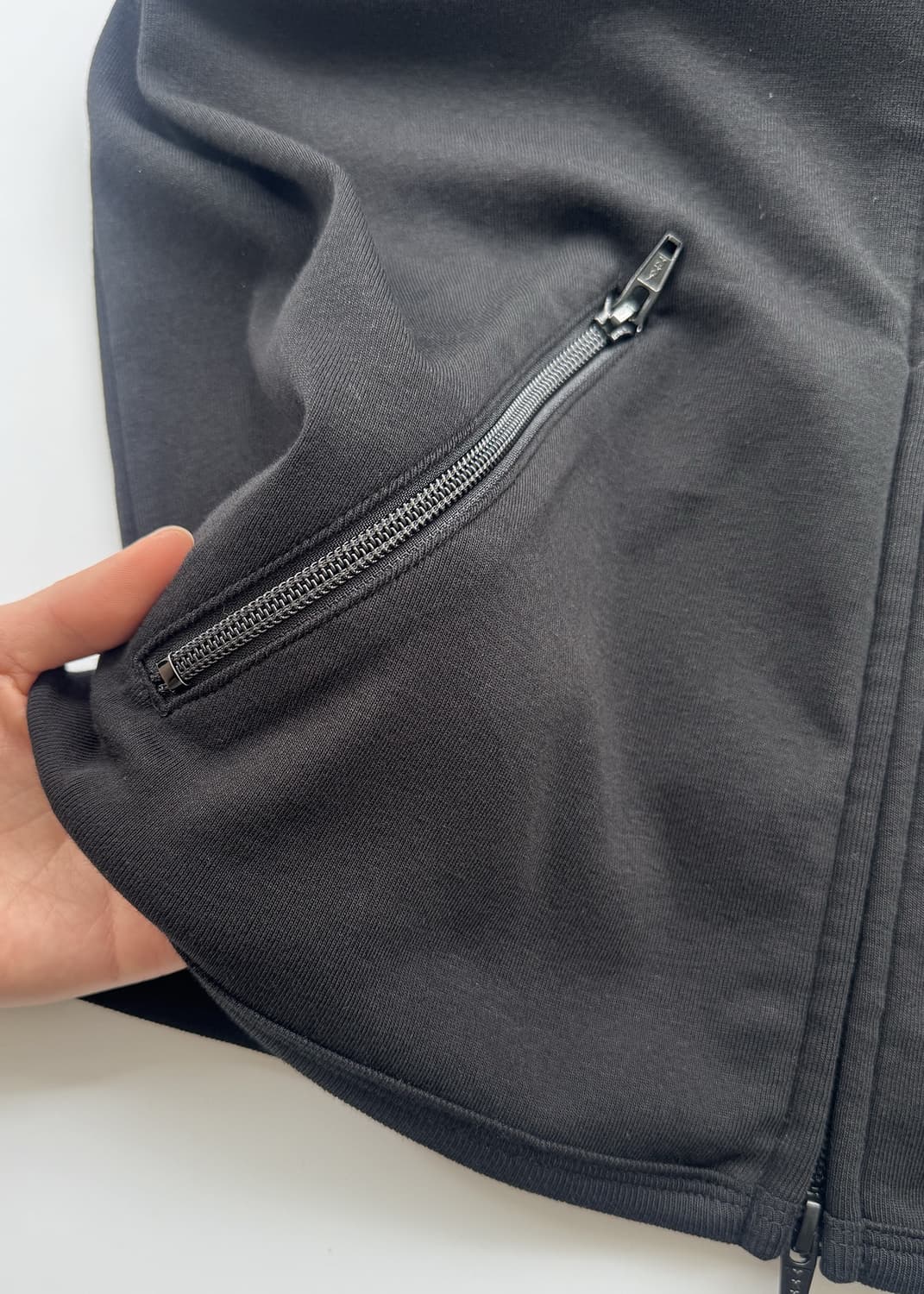 261 Cotton Rib Stand Zip (Black) 상품이미지8