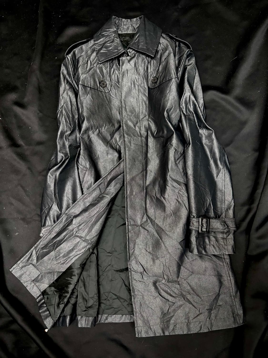 Stone Washed Chic Mood Coat Jacket 상품이미지3