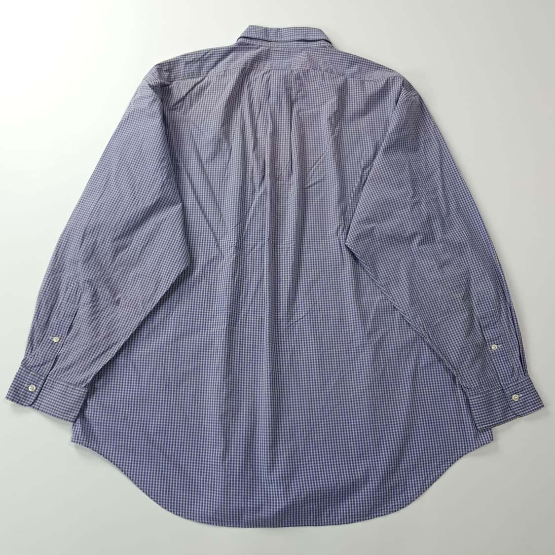 CK611 XL 폴로 90s 홍콩판 마이크로체크 퍼플블루 셔츠 남방 상품이미지6