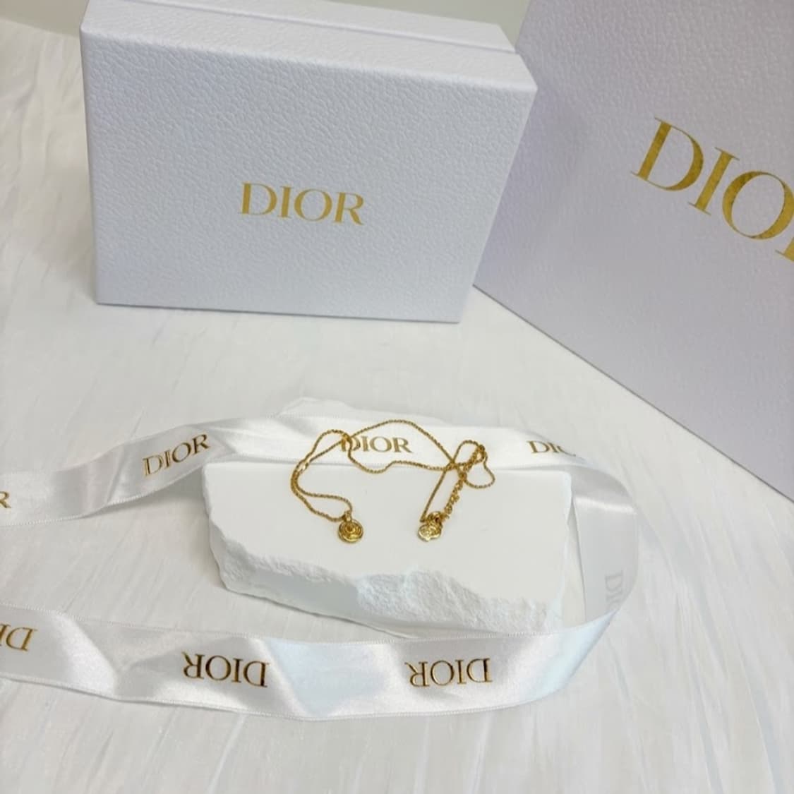 👑 [심플종결!!] 디올 빈티지 서클 메달리온 로고 목걸이 💖✨ 상품이미지3