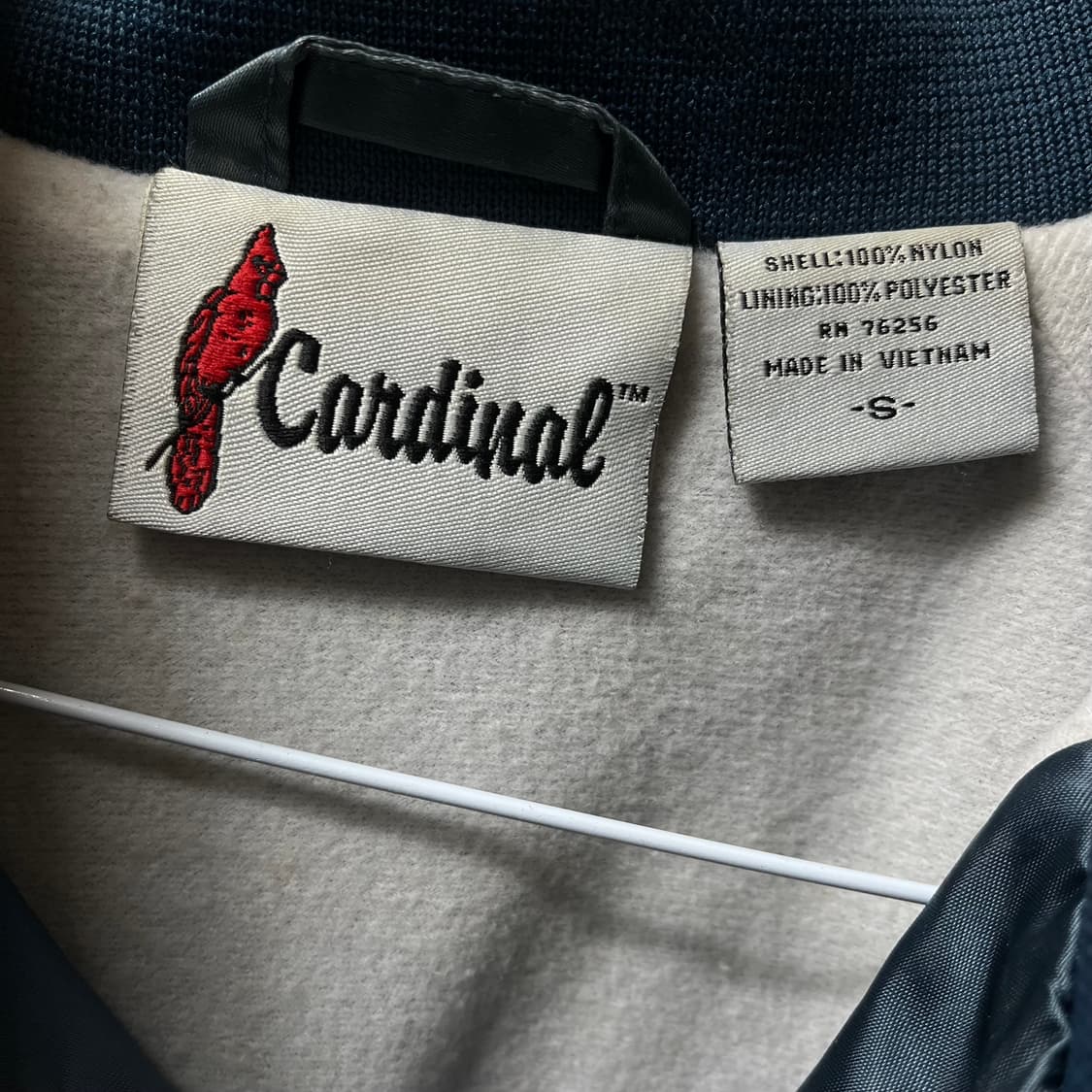 Cardinal 빈티지 나일론 사틴 바시티 자켓 S/90 상품이미지3