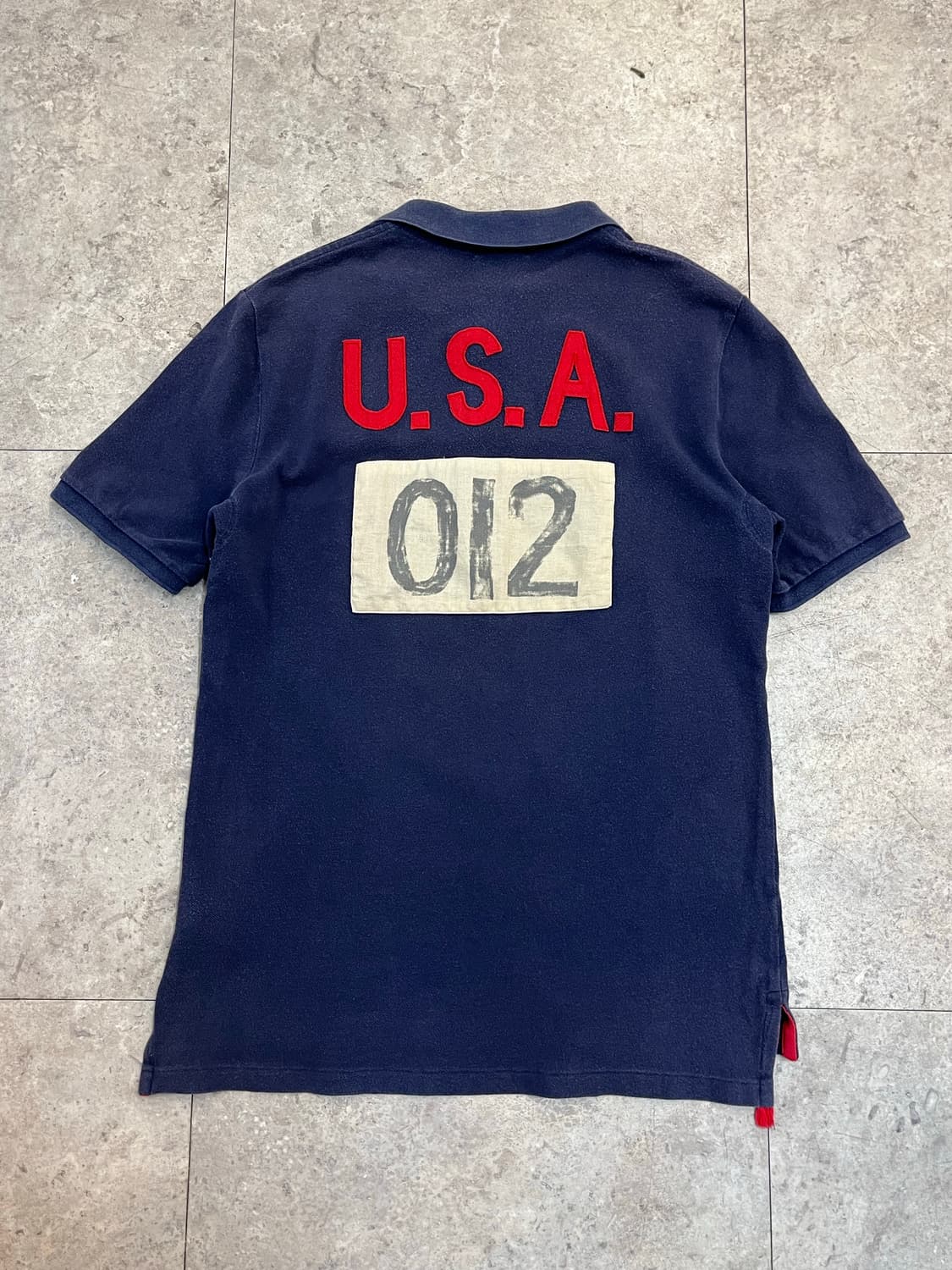 폴로 랄프로렌 빅포니 USA 반팔 카라티 네이비 XL #csz3149 상품이미지8