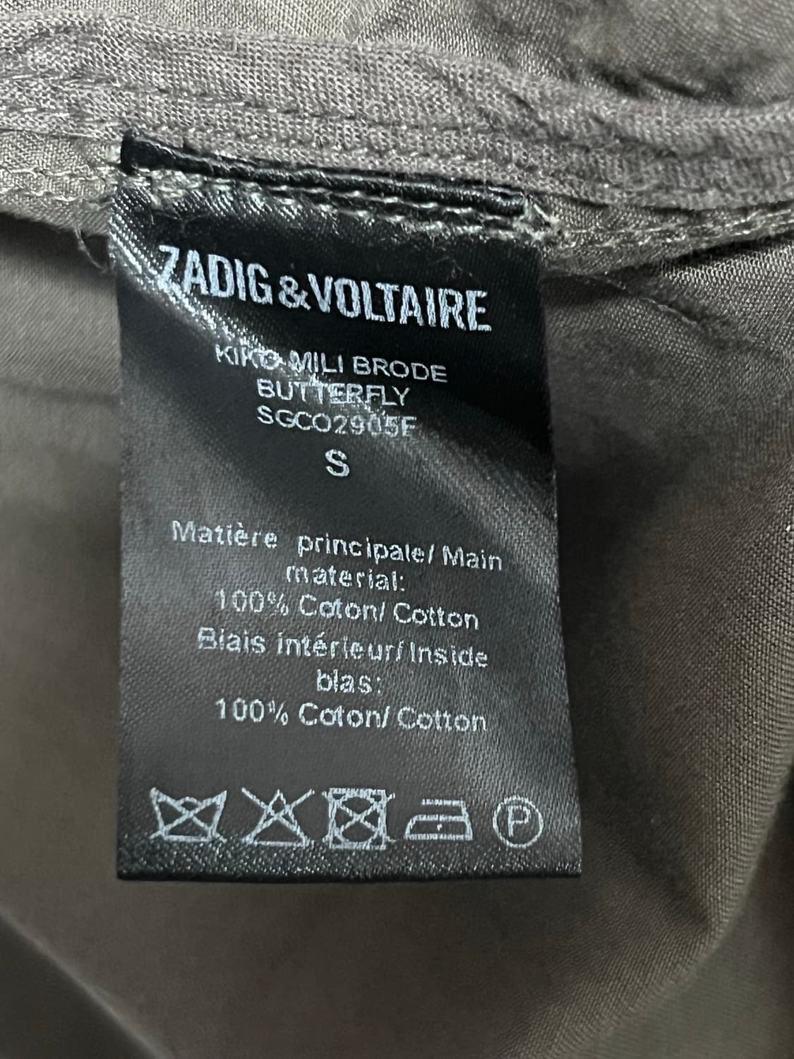ZADIG&VOLTAIRE 쟈딕앤볼테르 나비 야상 자켓 상품이미지4