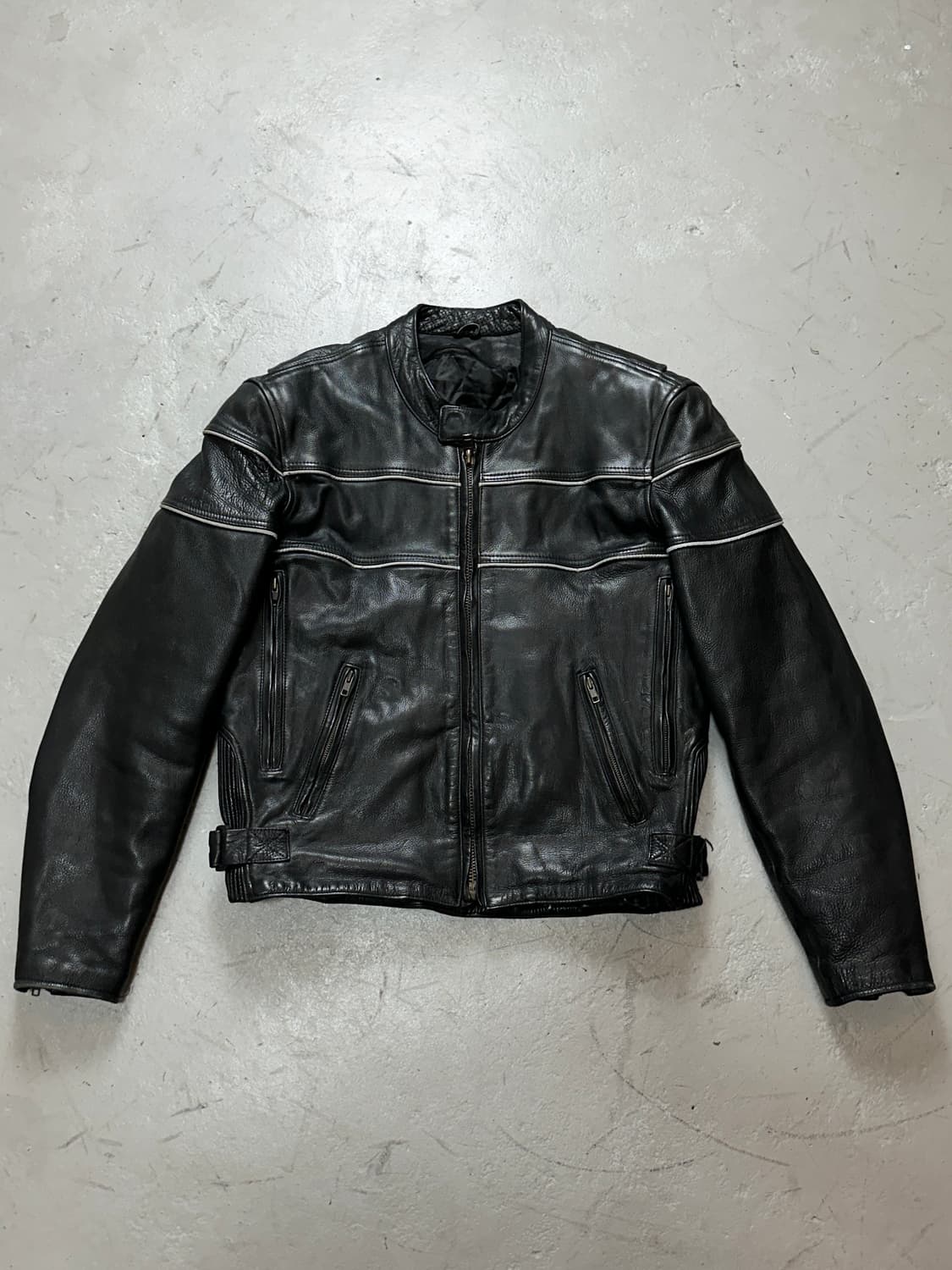 00's 빈티지 그레인 레더 자켓 빈티지 라이더 자켓 상품이미지1