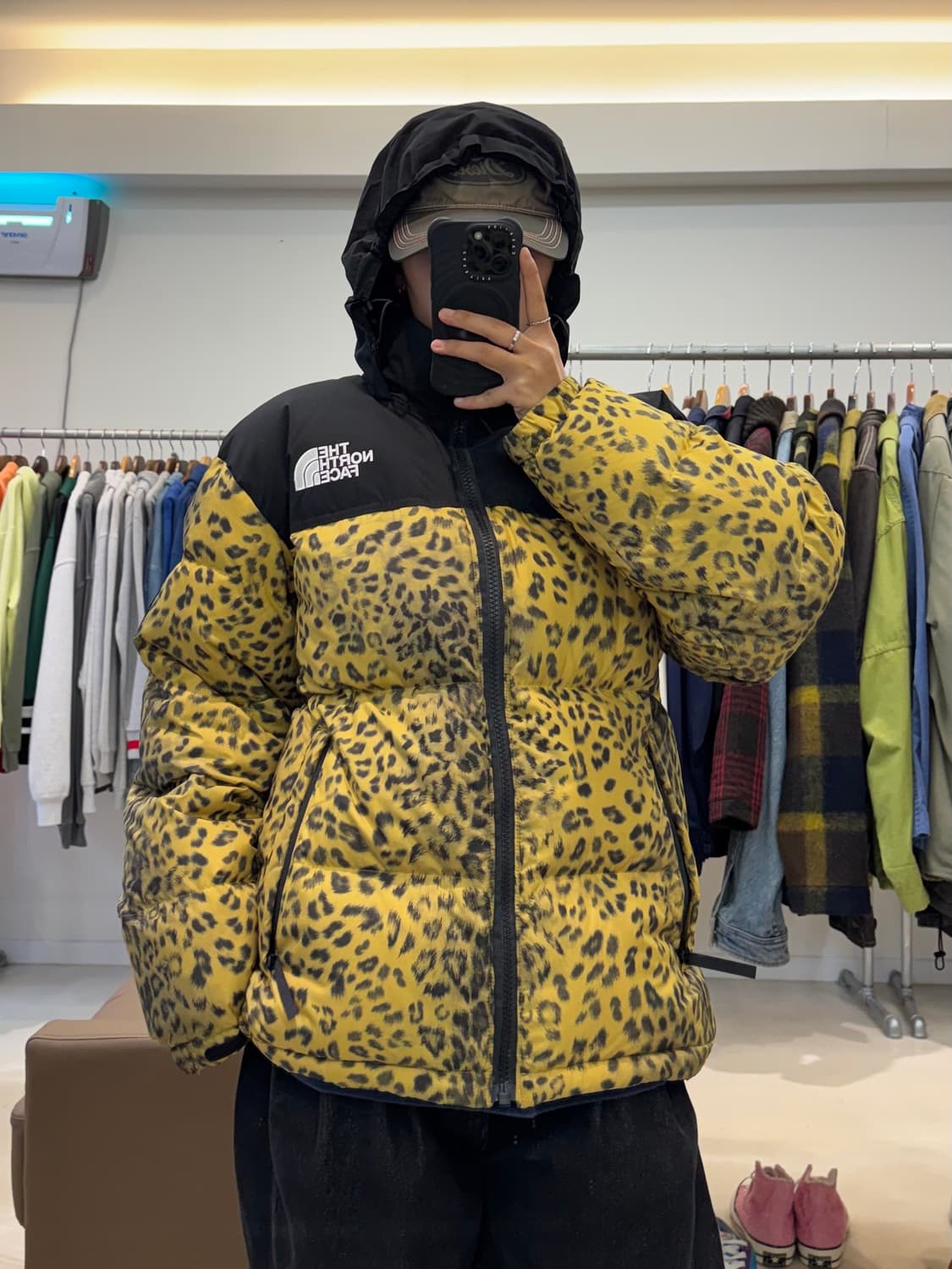 노스페이스 화이트라벨 노벨티 눕시 패딩 레오파드 상품이미지5