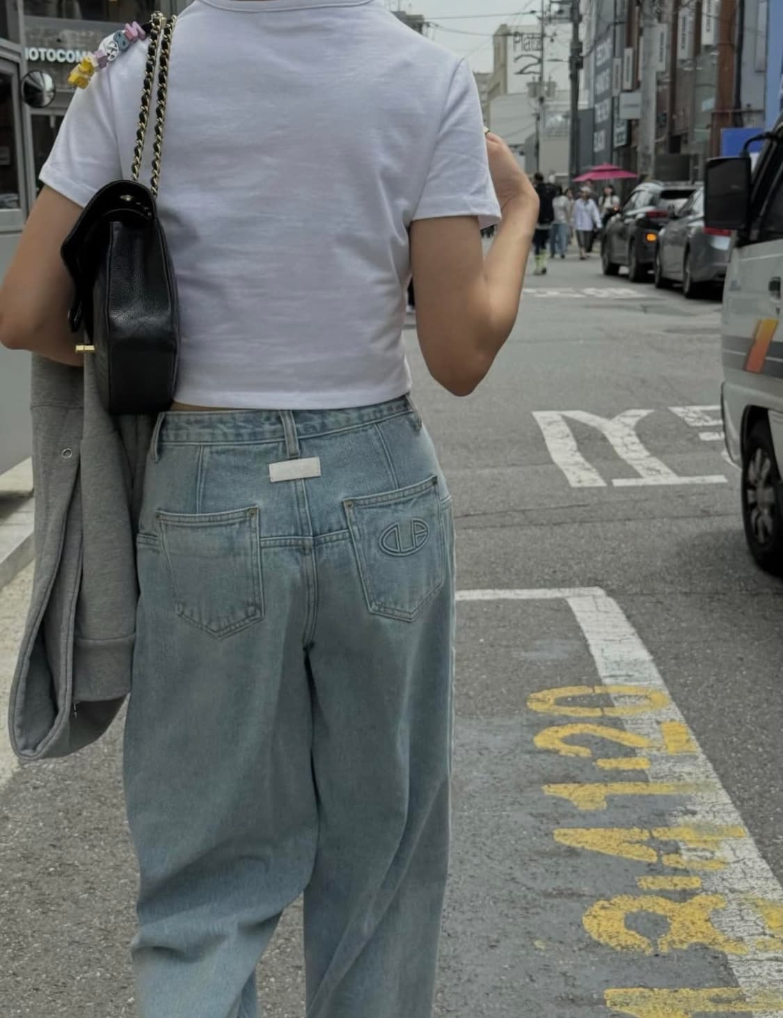 [새 상품] 돈비레잇 투턱 와이드데님 연청 m 상품이미지4