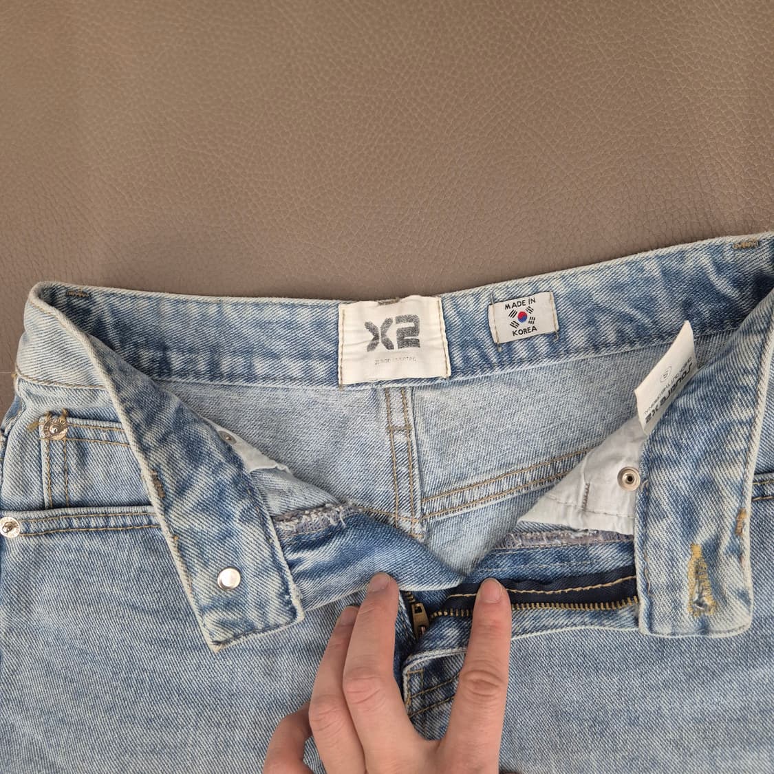 X2 데님 핫팬츠 S 상품이미지3