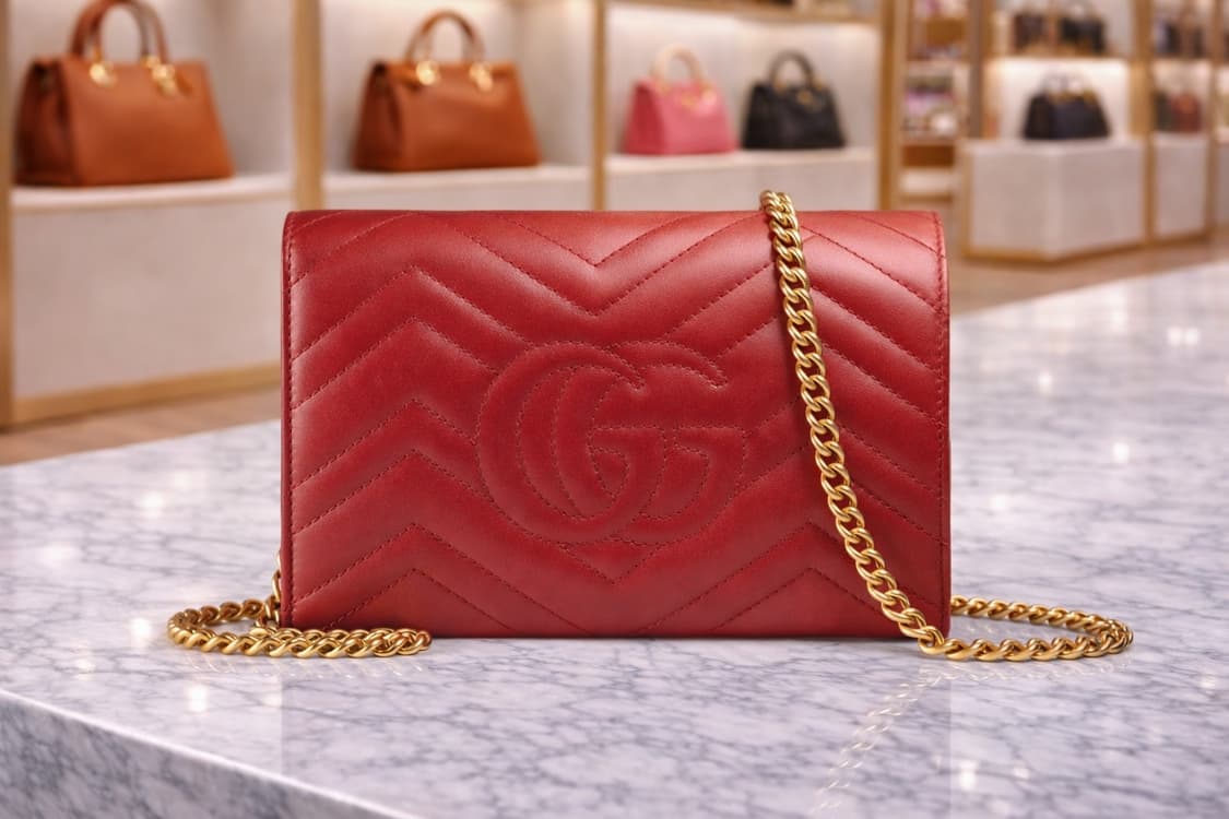 [S급] 구찌 GG 마몽 마틀라세 미니 체인백 판매합니다!!! 상품이미지2