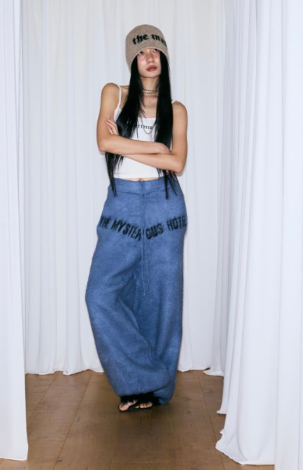 더미스테리어스호텔 니트 팬츠 상품이미지2