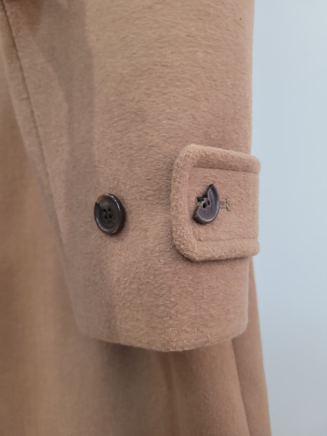 캉골 카멜 브라운 발마칸 롱코트 남성용 L사이즈 상품이미지4