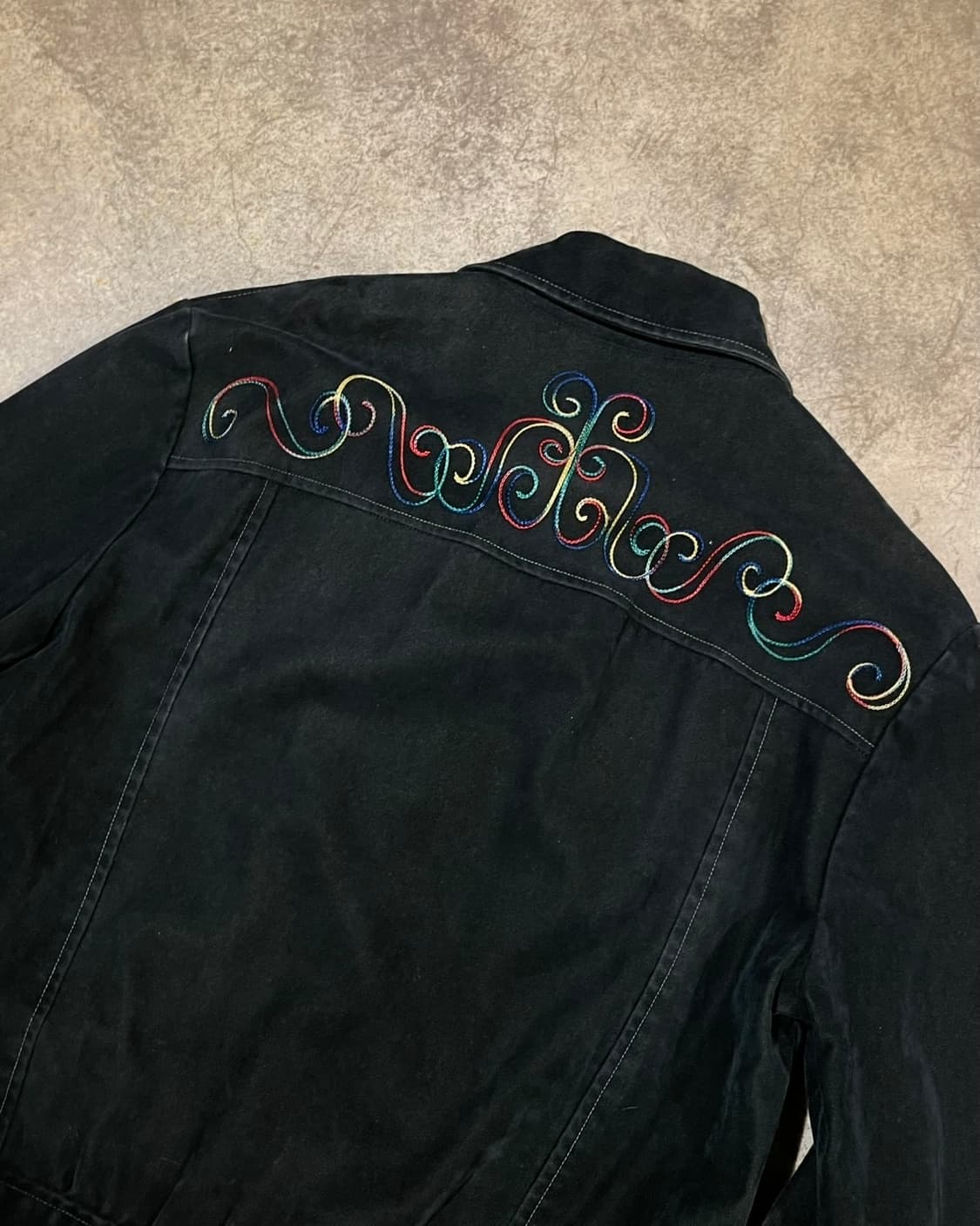 70-80’s 벨루어 체인 스티치 자켓 (B5154) 상품이미지7