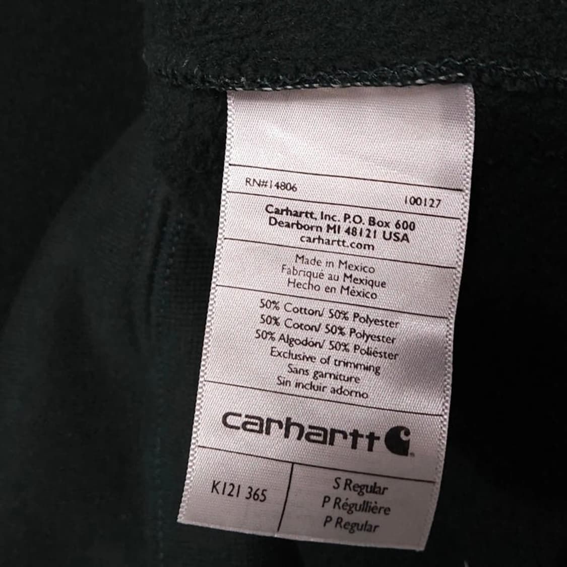 95~100 Carhartt 칼하트 오리지널핏 후드티 다크그린 상품이미지7