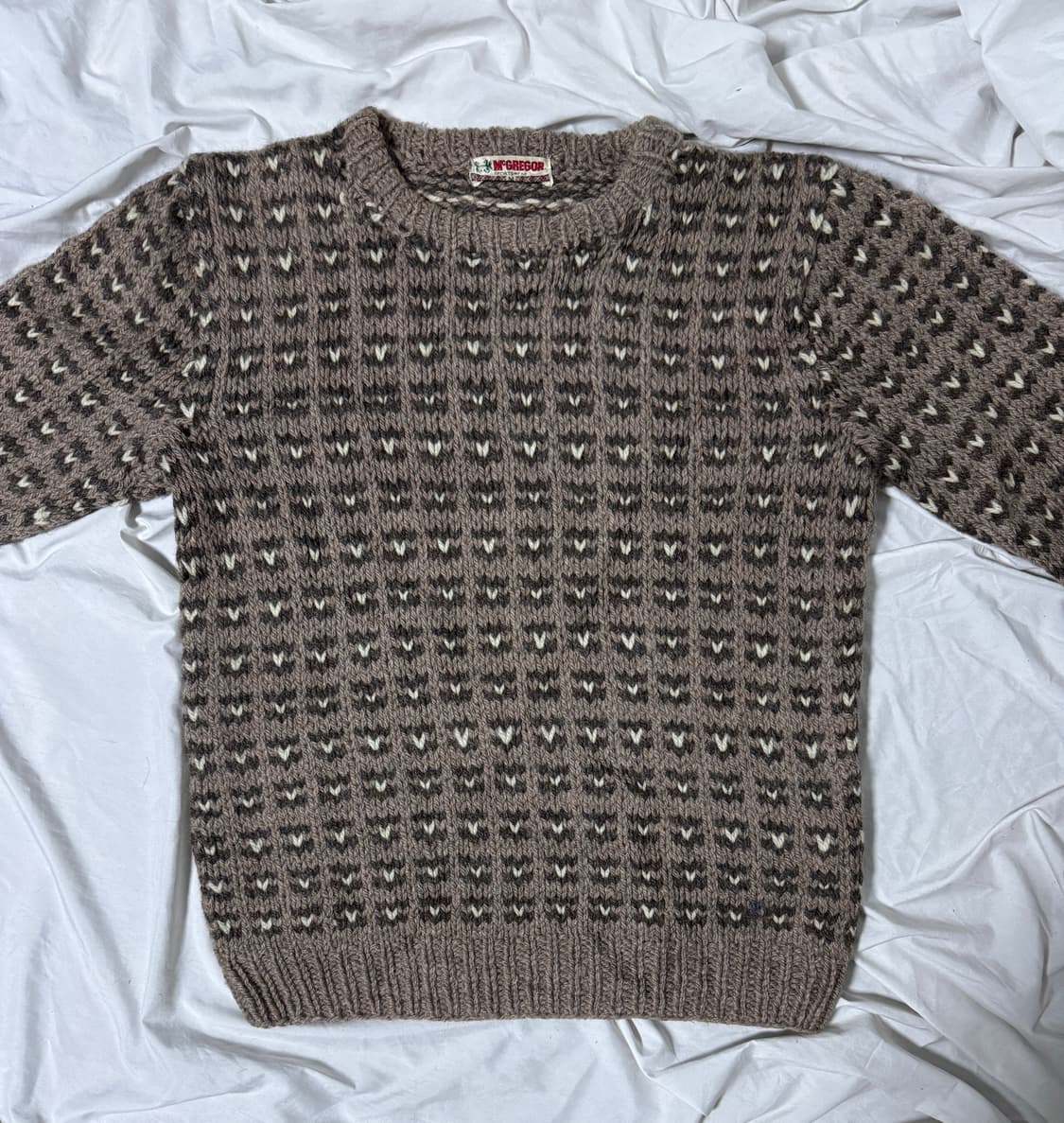 맥그리거 버드아이 패턴 울 니트 상품이미지3