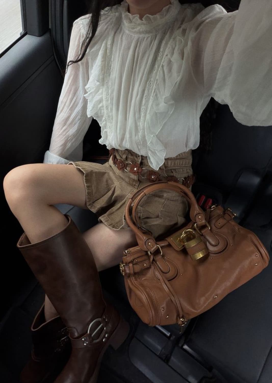 [A 정품] 끌로에 패딩턴백 브라운오렌지 상품이미지9