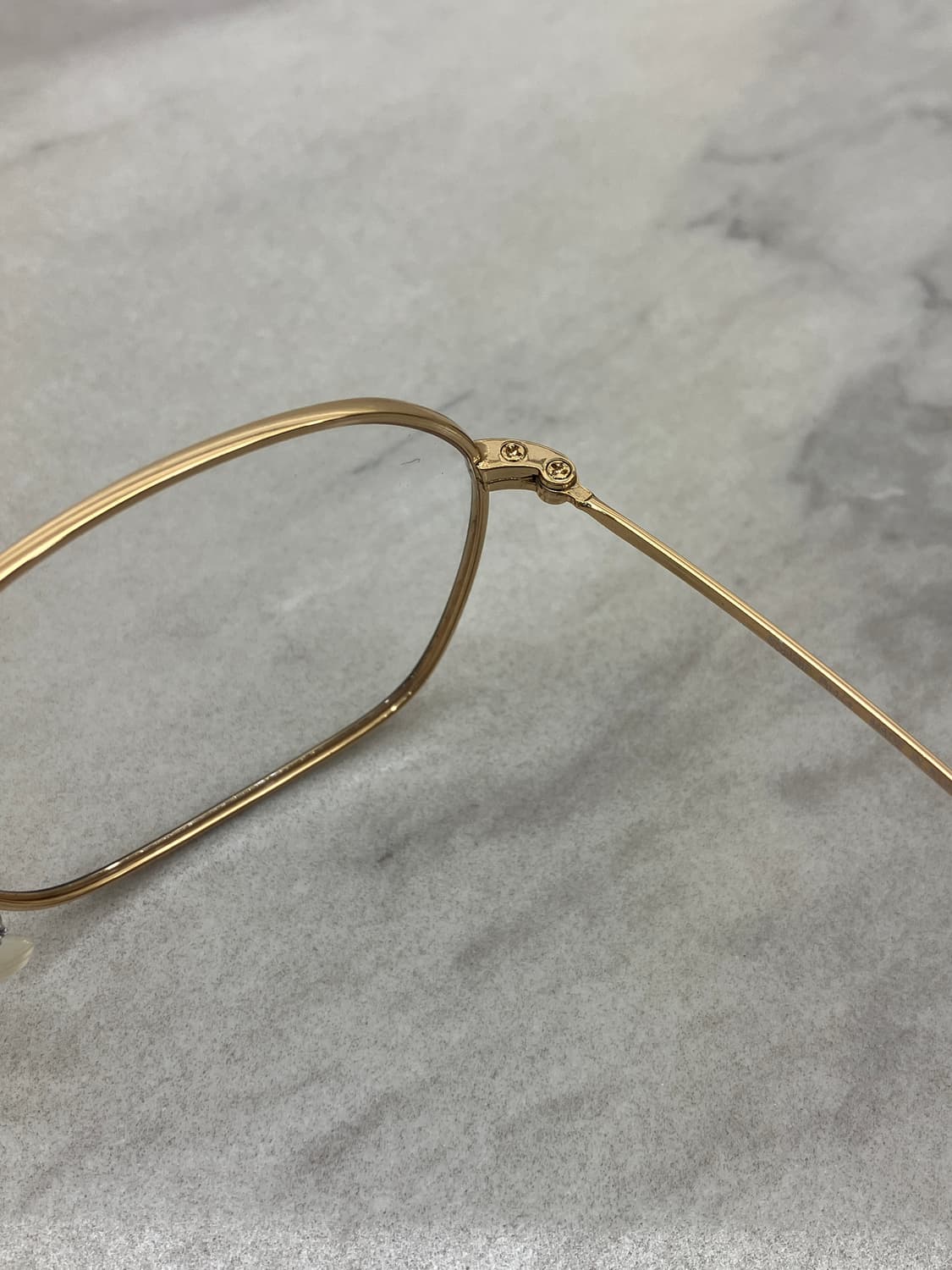 에스쁘아 Espoir 골드 블랙 소프트 스퀘어 메탈테 안경 상품이미지3