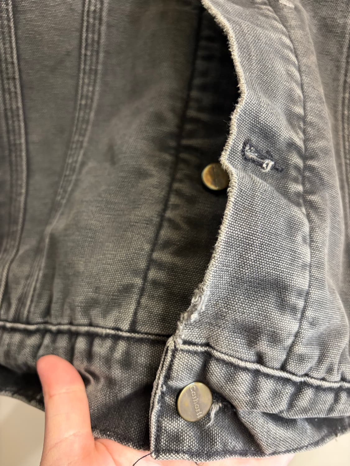 N169. 칼하트 트러커 흑청자켓 상품이미지6