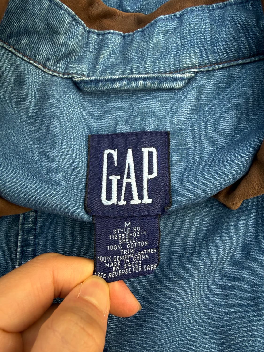 Gap 갭 레더 디테일 워크자켓 상품이미지3