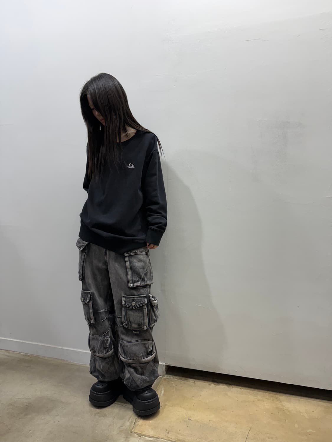 Cp컴퍼니 오버핏 로고 스웻셔츠 상품이미지2