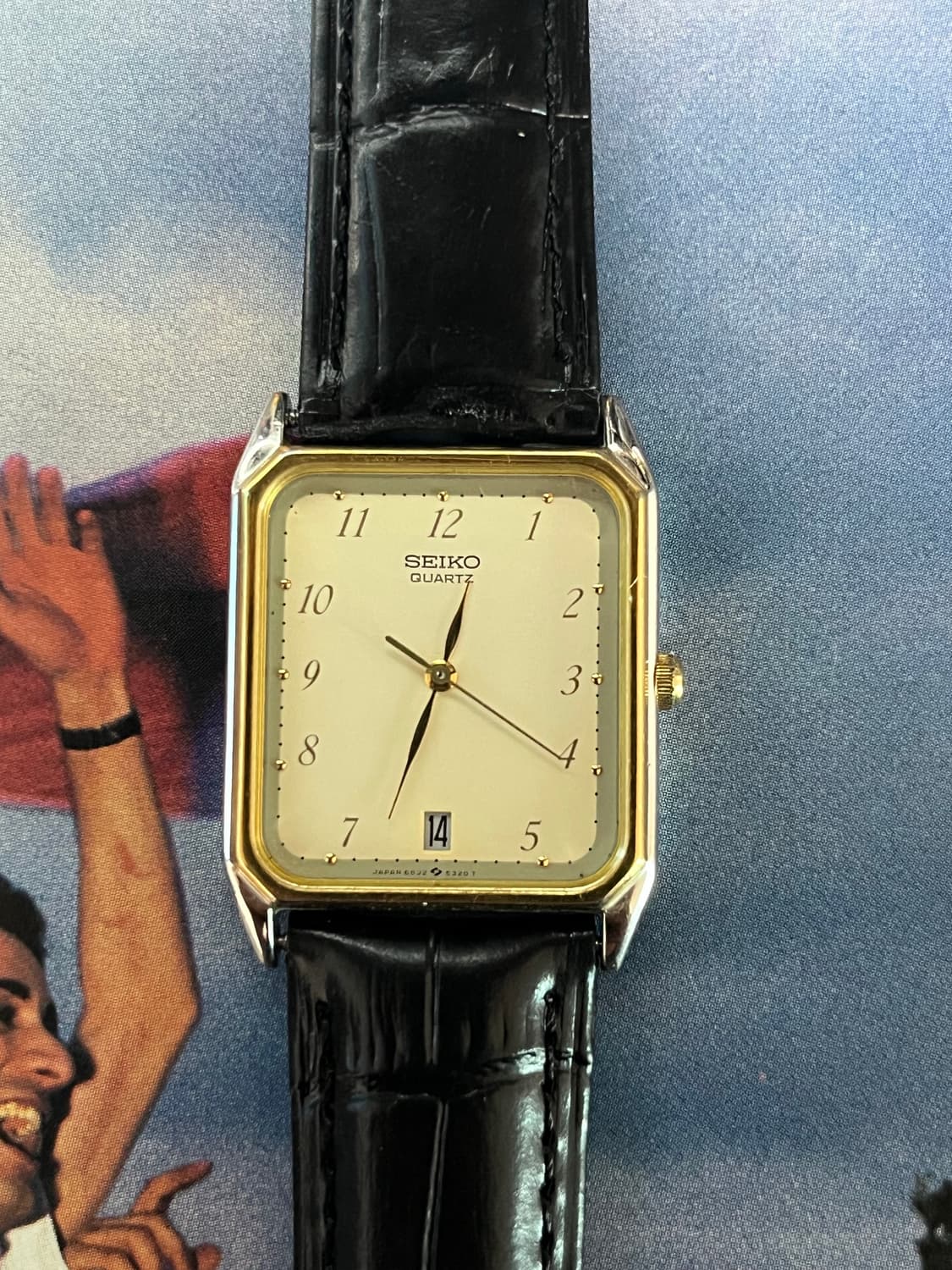 Vintage Seiko Quartz Tank Watch 상품이미지4