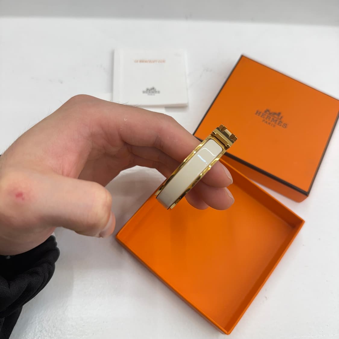 [pm] 에르메스 클릭아슈 화이트 골드 상품이미지5