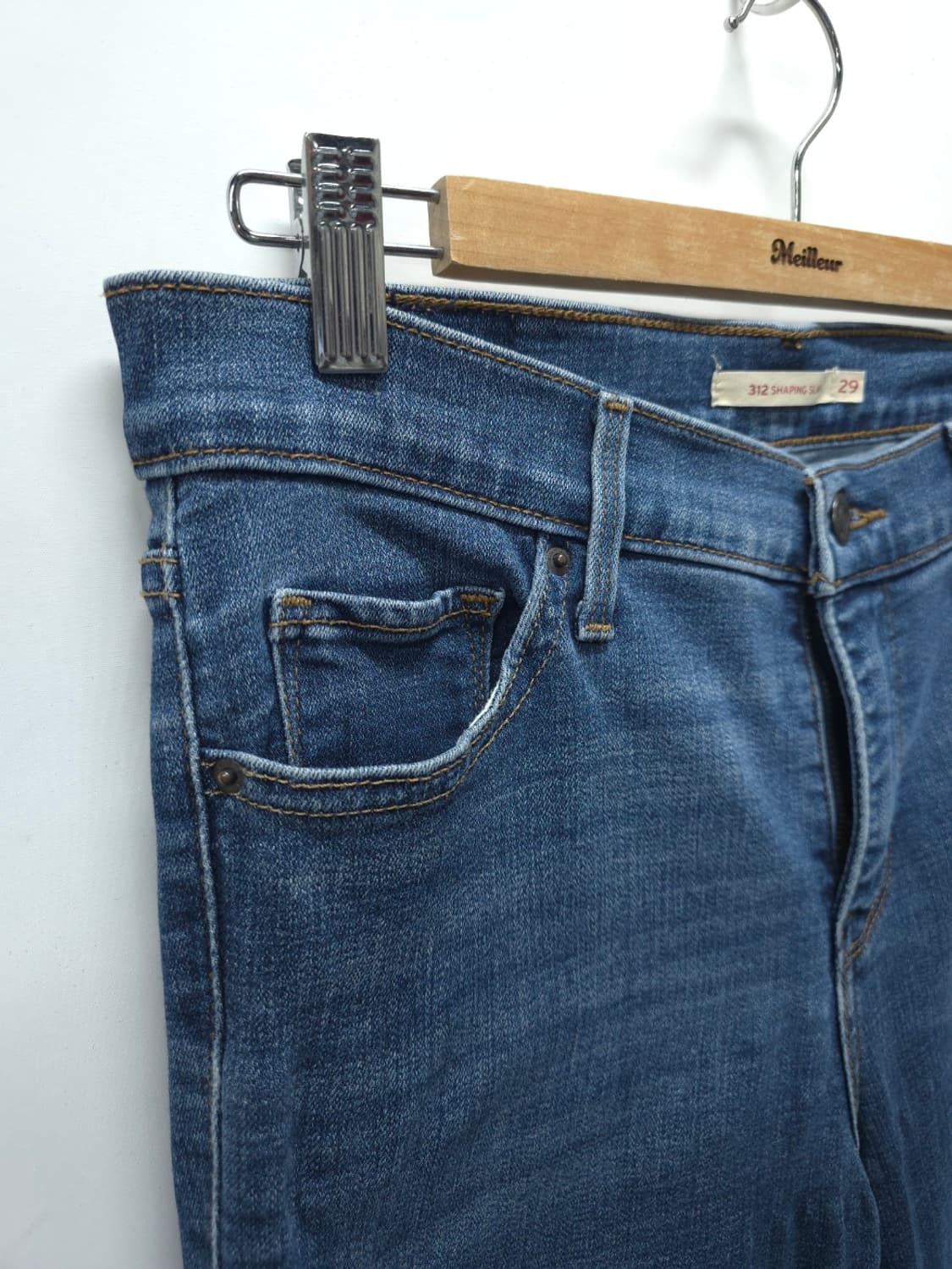 리바이스 312 쉐이핑 슬림 데님 팬츠 (중청 / 29사이즈) 상품이미지4