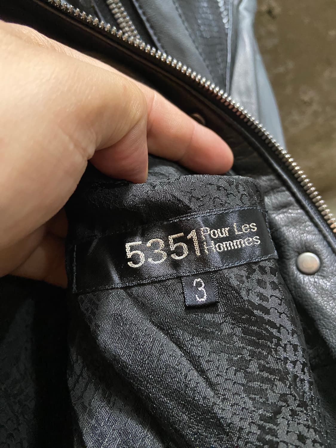 5351 POUR LES HOMMES 5351 푸르 레 옴므 레더 자켓 상품이미지9