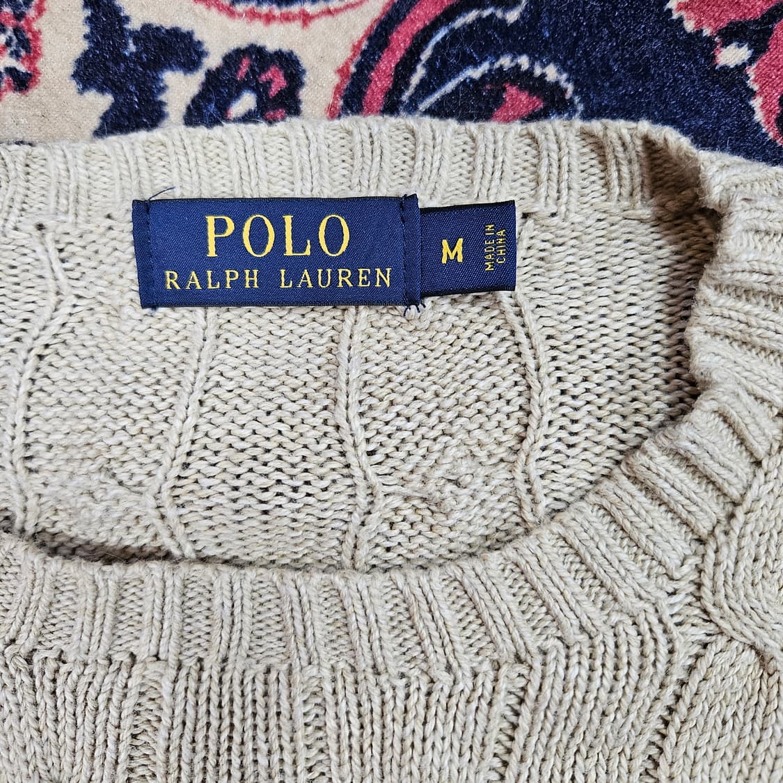 폴로랄프로렌 시그니쳐 포니 자수 꽈베기니트 M size 상품이미지4