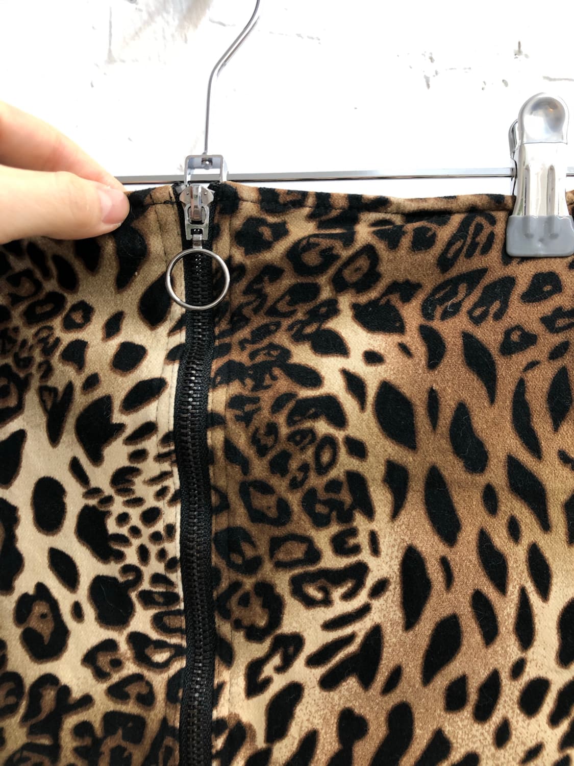 Leopard zip miniskirt 상품이미지4