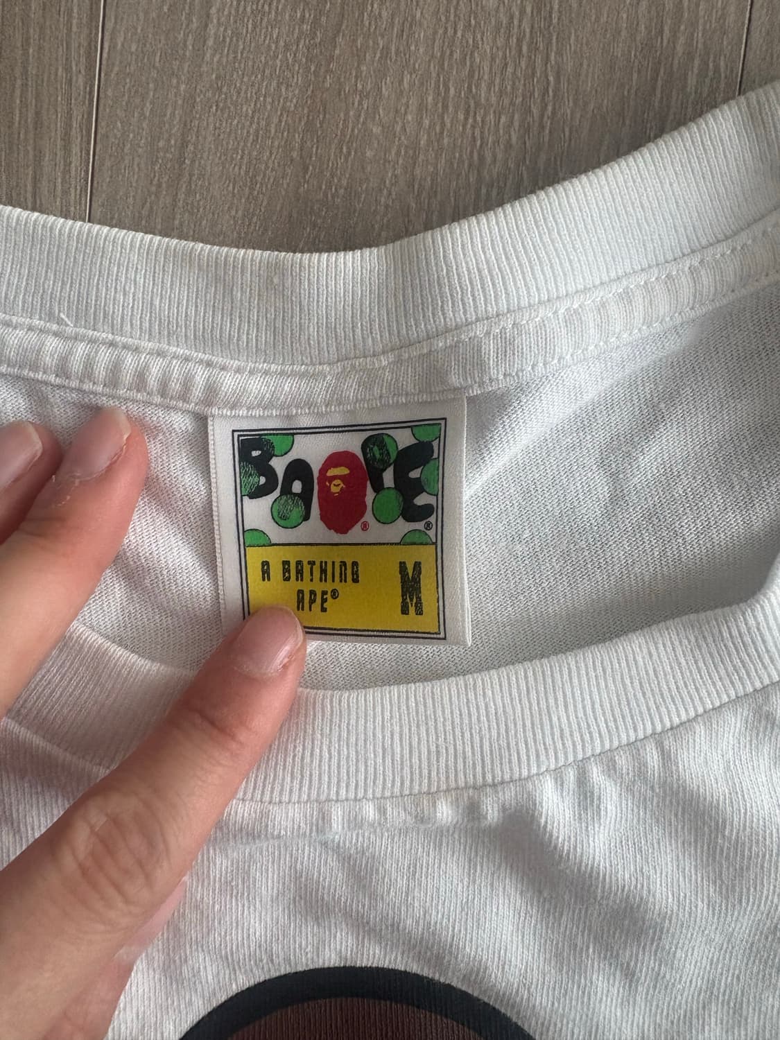 베이프 마일로 반팔 화이트 상품이미지3