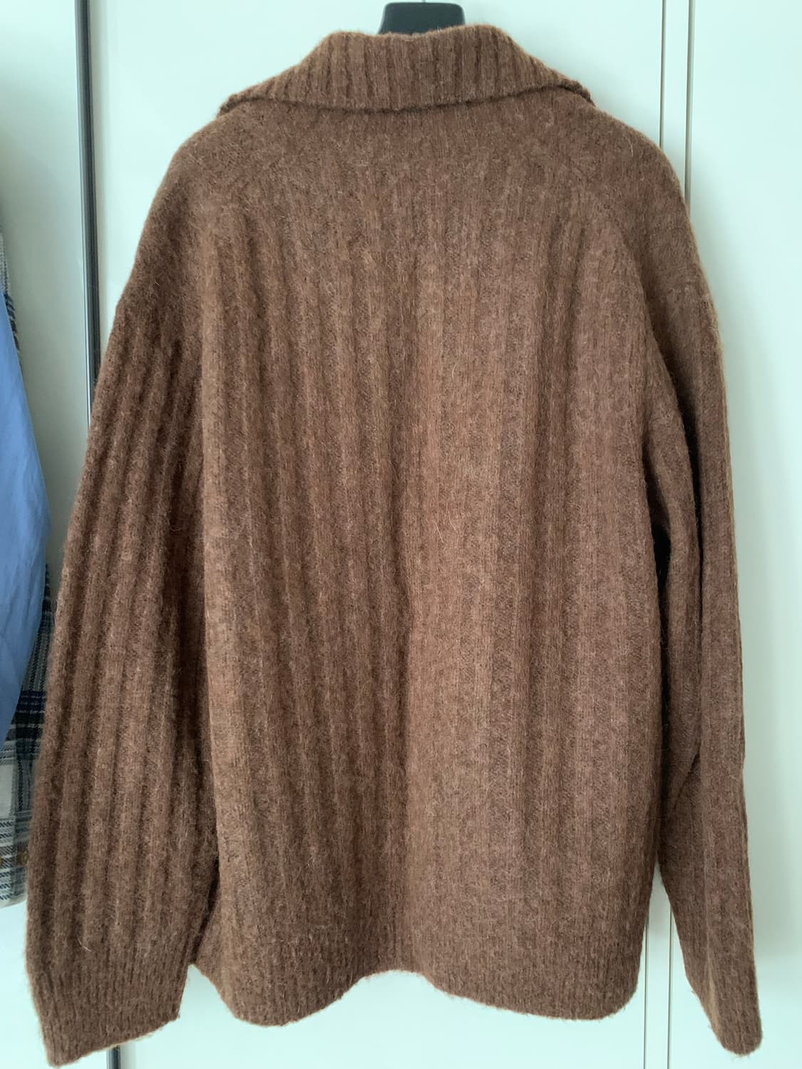 오라리 알파카 립 니트 가디건 3 상품이미지2