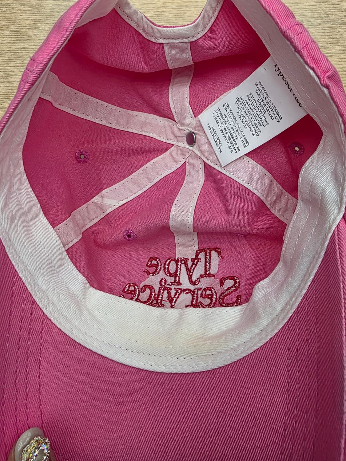 타입 서비스 핑크 볼캡 상품이미지6