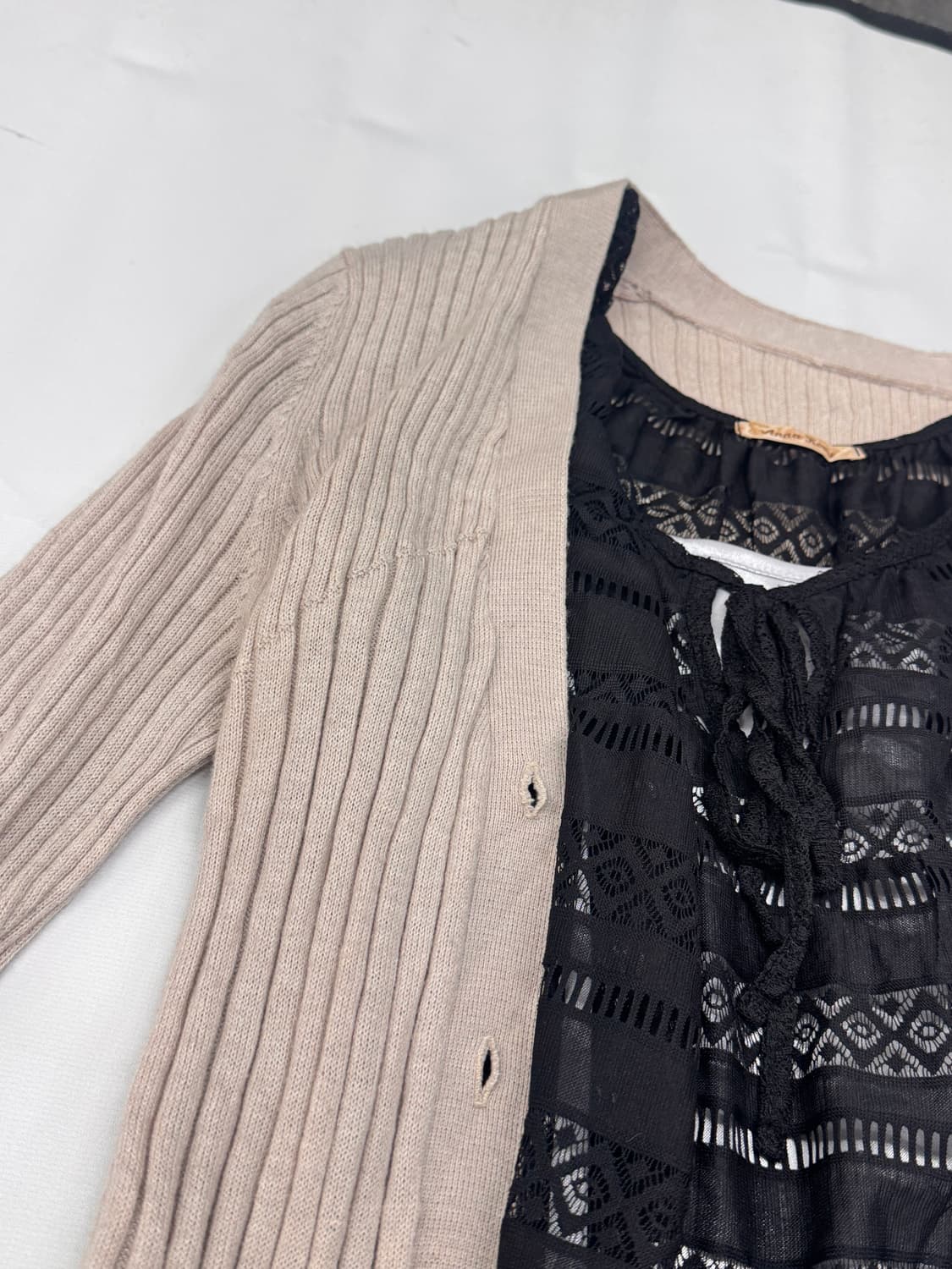 🖤쿠로미깔 히메갸루 블랙갸루 코디세트🖤원피스 가디건 프릴 레이스 상품이미지3