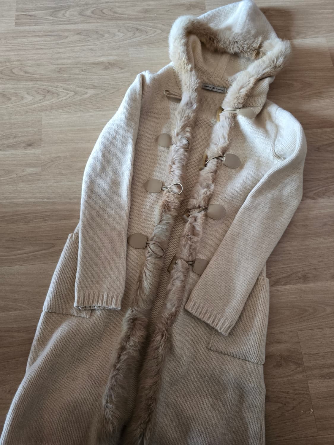 떡볶이단추 니트후드가디건 상품이미지1