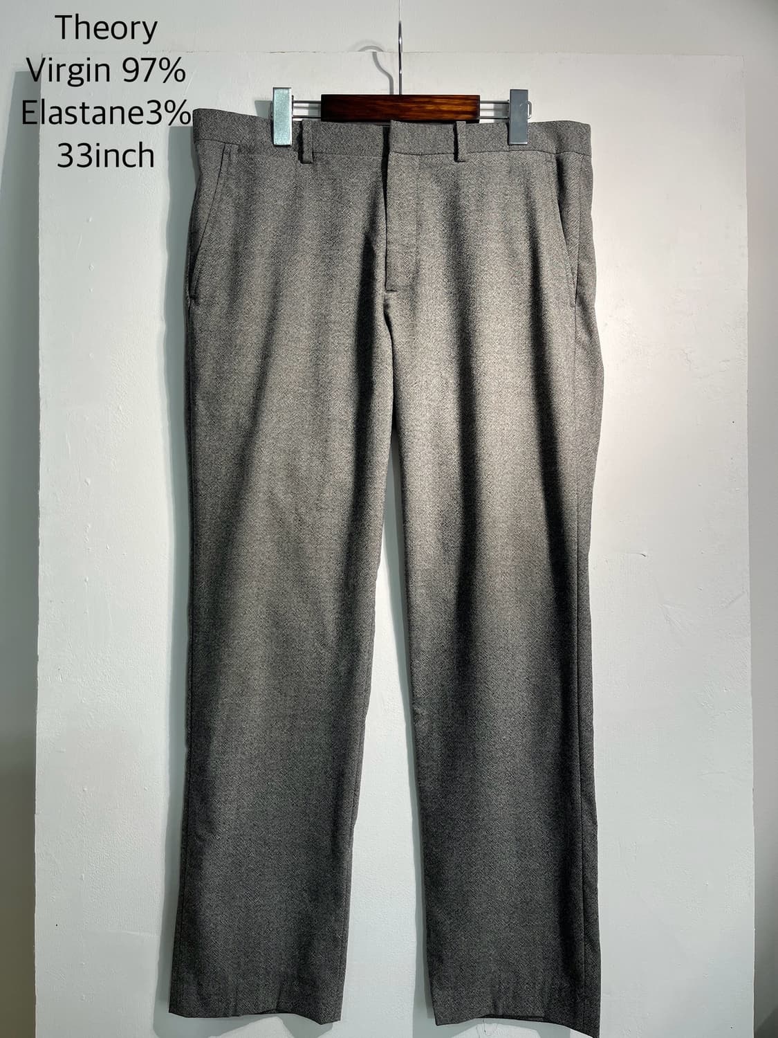 Theory 띠어리 virgin wool 97% 혼방 팬츠 33인치 상품이미지1