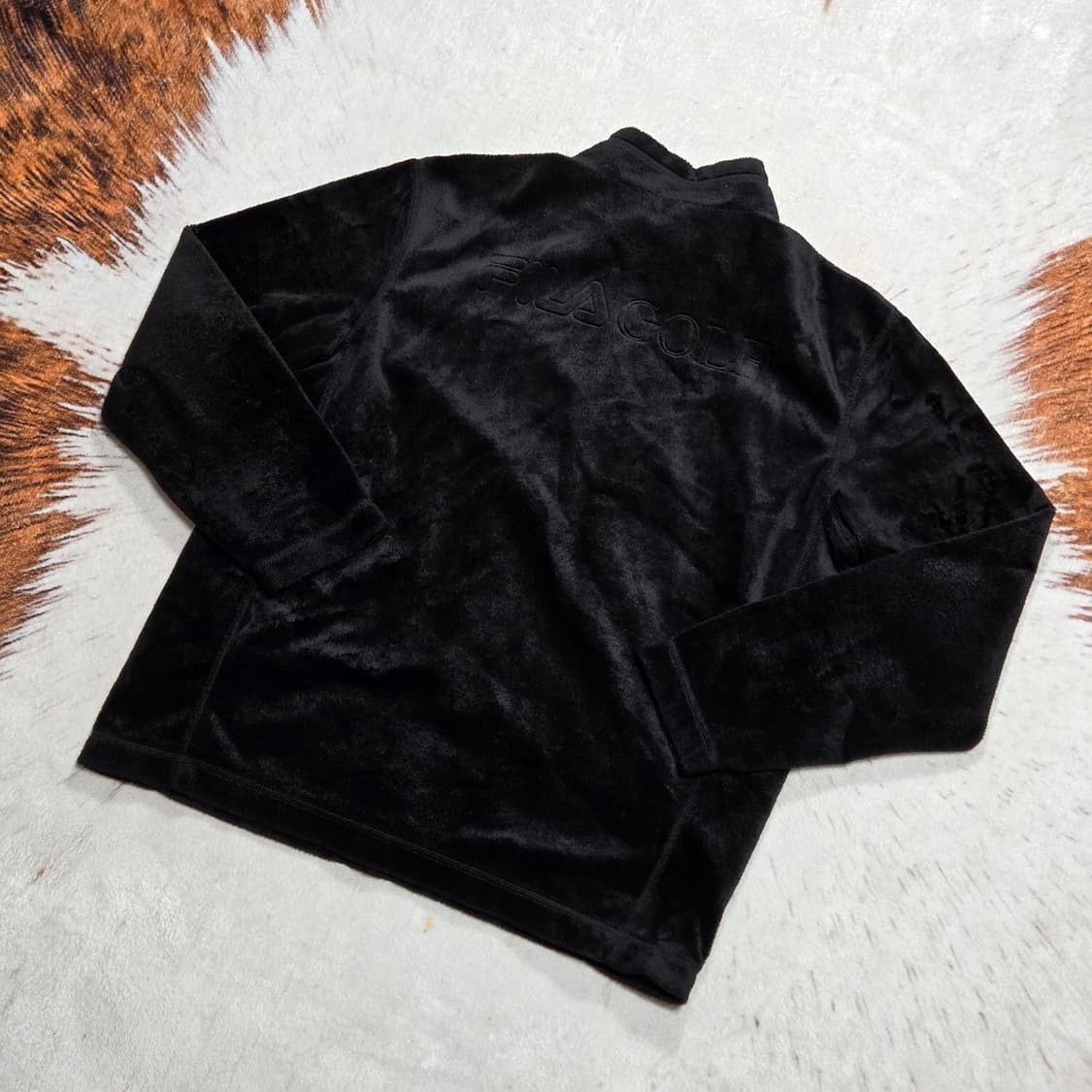 휠라 블랙 후리스 집업 상품이미지4