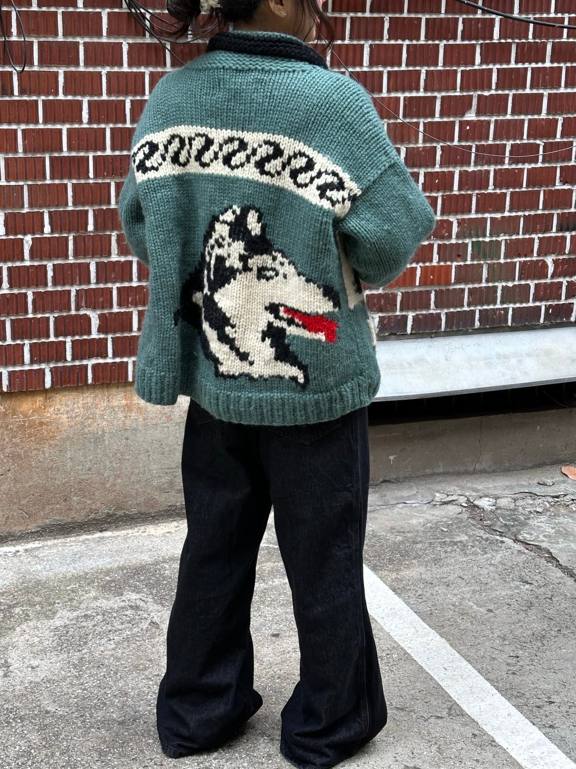 카나타 코위찬 니트 얼스뮤직 폼폼니트 레이어드 코디세트 상품이미지8