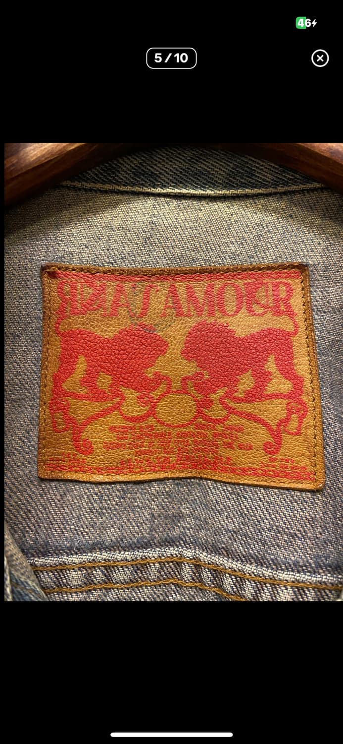 셀비지 데님 트러커 자켓 상품이미지5